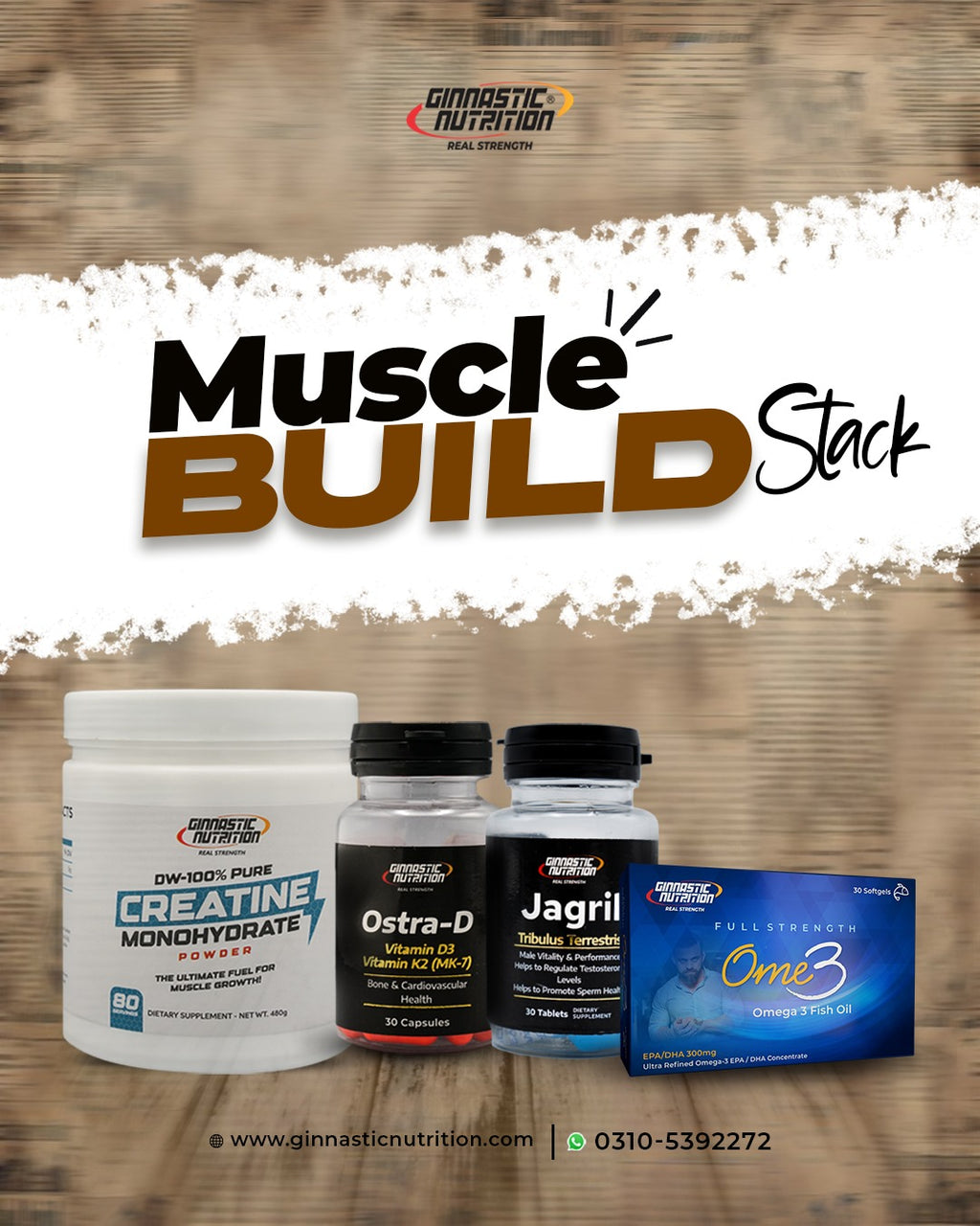 Muscle Build Stack – Ginnastic Nutrition
