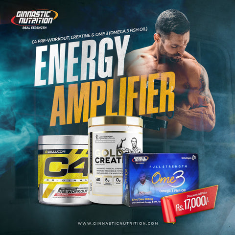 Energy Amplifier (Pre-Workout, Creatine, Omega 3 & Fish Oil Combo)